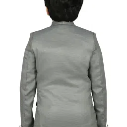 SG Yuvraj Kids Grey Textured Blazer image 2