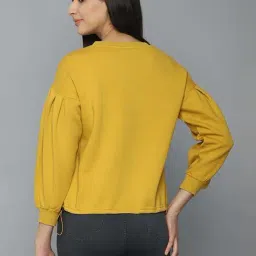 Allen Solly Yellow Printed Sweatshirt image 2