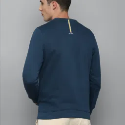 Louis Philippe Sport Blue Regular Fit Printed SweatShirt image 2