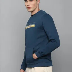 Louis Philippe Sport Blue Regular Fit Printed SweatShirt image 3
