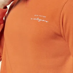 People by Pantaloons Orange Regular Fit Printed Sweatshirt image 4