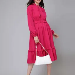Style Quotient Pink A-Line Dress image 4