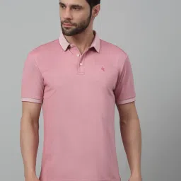 Cantabil Pink Regular Fit Polo T-Shirt image 1