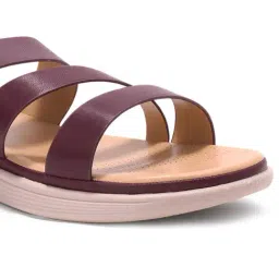Forever Glam by Pantaloons Women's Wine Casual Sandals image 4