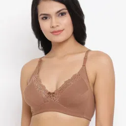 Clovia Beige Non Wired Non Padded Full Coverage Bra image 1