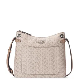 Guess Khaki HOLLEY Logo Cross Body Bag image 1
