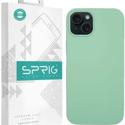 Sprig Liquid Silicone Magnetic Back Cover for Apple iPhone 15 Plus (Green) image 1