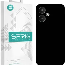 Sprig Back Cover for Redmi 13C 5G (Black) image 1