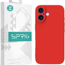 Sprig Back Cover for iPhone 16 Plus (Red) image 1