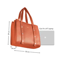 THESTO Textured PU Structured Tote Bag image 4