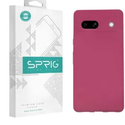 Sprig Liquid Silicone Back Cover for Google Pixel 7A 5G (Red) image 1