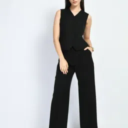 Exude Women Black Regular Fit Formal Suits-picture-42