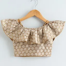 TWISHA Kids Golden & Red Printed Top Set image 3