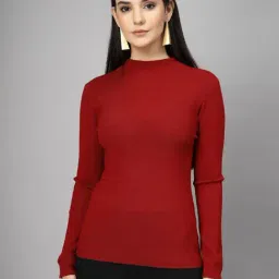 Mafadeny Red Regular Fit Pullover-picture-43