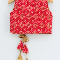 TWISHA Kids Red & Yellow Printed Top Set image 3