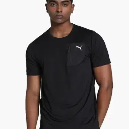 Puma Black Regular Fit Poly Cargo Training Tee-picture-15