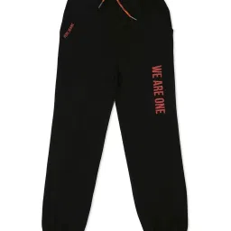 Pepe Jeans Kids Black Cotton Printed Joggers image 1