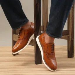 U.S. Polo Assn. Men's Tan Brogue Shoes-picture-28