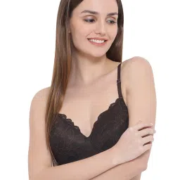 Clovia Brown Non Wired Padded Full Coverage Bra image 5