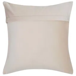 HOSTA HOMES Cream & Golden Velvet Zippered Cushion Cover - Set of 2 image 4