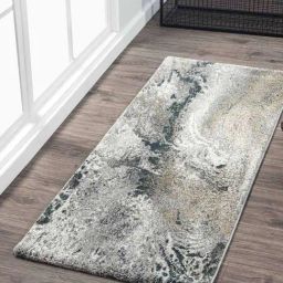 OBSESSIONS Beige Anti-Skid Abstract Bedside Runner - Small (150 cm x 60 cm)-picture-23