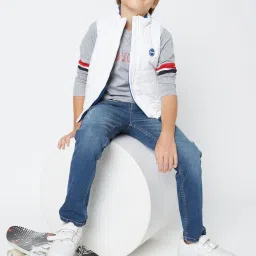 GAS Kids White Regular Fit Jacket image 5