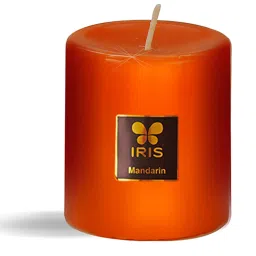 IRIS Orange Mandarin Aromatic Pillar Candle image 3