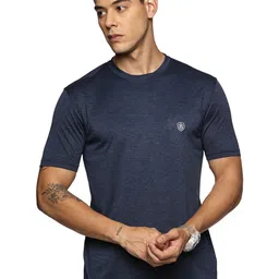DOMIN8 Men Solid Round Neck T-shirt image 1