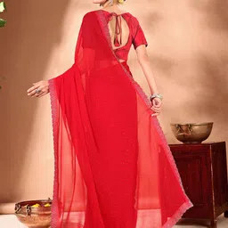 Leelavati Pure Chiffon Embellished Saree For Women's image 2