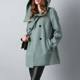 Vero Moda Green Regular Fit Trench Coat-image-53