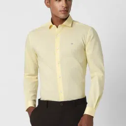 Peter England Perform Yellow Slim Fit Shirt-picture-16