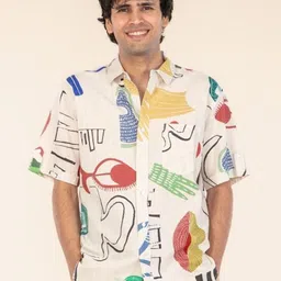 FREEDOM TREE Men Comfort Printed Casual Shirt-picture-35