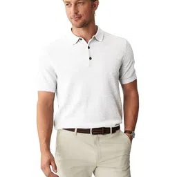 Kotty Men Polo Collar Applique T-shirt-image-83