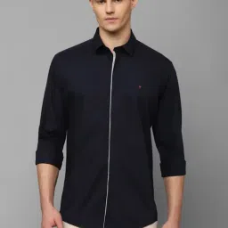 Louis Philippe Sport Navy Cotton Slim Fit Shirt-picture-32