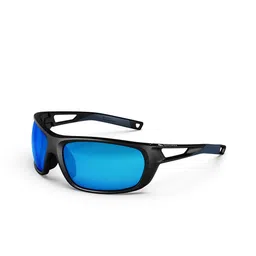 Quechua By Decathlon Unisex Blue Lens & Black Sports Sunglasses with UV Protected Lens image 1