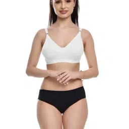 fims FIMS: Fashion is my Style White & Black Cotton Lingerie Set-picture-25
