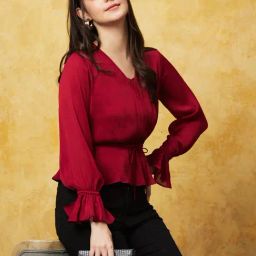 Globus Red Regular Fit Top-picture-37