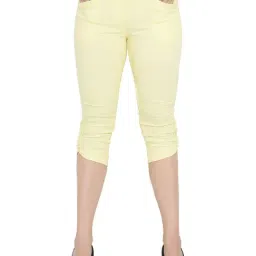 Westwood Yellow Cotton Capris-picture-19