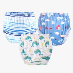 Chinmay Kids Baby Panty Boys and Girls Reusable Washable Printed Panty Pack of 3-picture-15