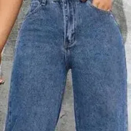 SAKIA Women Jean Relaxed Fit High-Rise Heavy Fade Stretchable Jeans image 4