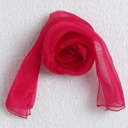 The Magic Wand Jacquard Woven Half Sleeves Leaves Foil Printed & Gota Lace Embellished Choli Lehenga With Dupatta Set - Fuchsia image 5