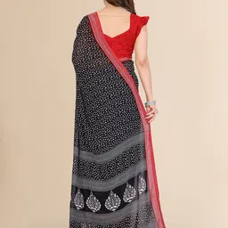 Moda Rapido Printed Beads and Stones Embellished Lace Border Saree image 2