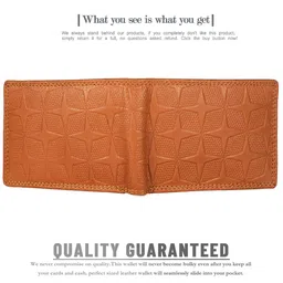 DOECRAFT Men Textured Leather Two Fold Wallet image 5