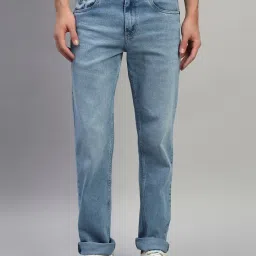 Cantabil Blue Regular Fit Solid Jeans image 1