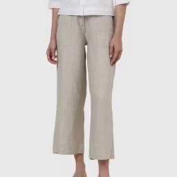 Fabindia Grey Linen Pants image 4