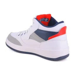 Sparx Men White & Navy Sneakers image 4