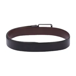 Byford by Pantaloons Black Solid Leather Formal Reversible Belt for Men image 4