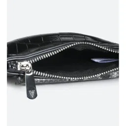 Van Heusen Black Textured Cross Body Bag image 4