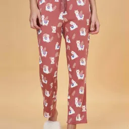 Dreamz by Pantaloons Brown Cotton Printed Pyjamas image 1