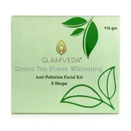 Glamveda Green Tea Power Whitening Facial Kit - 110 gm-picture-37